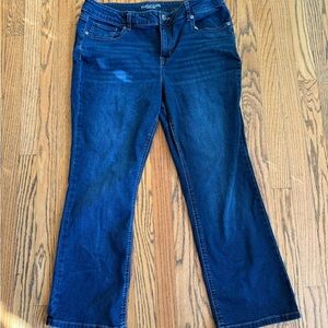 Maurices Dark Blue Straight Leg Jeans